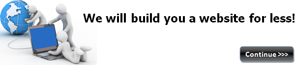 We will build you a website for less!
