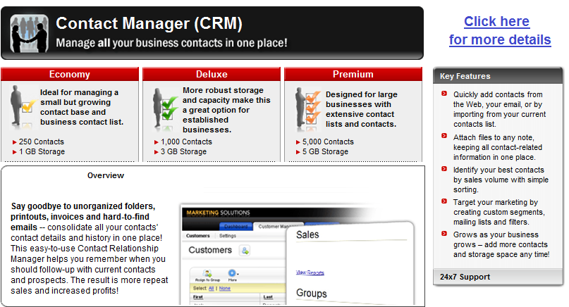 Say goodbye to disorganised folders, printouts, invoices and hard-to-find emails -- consolidate all your contacts' contact details and history in one place! This easy-to-use Contact Relationship Manager helps you remember when to follow-up contacts too.
