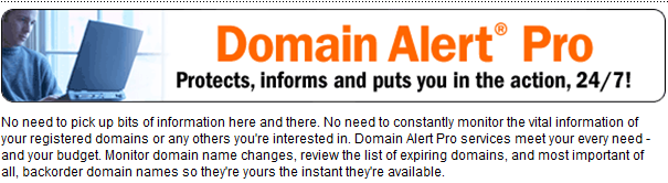 Backorder your domain now and we will snap it up for you as soon as it becomes available! Plus, FREE Domain Alert Pro Monitoring for backordered domains!