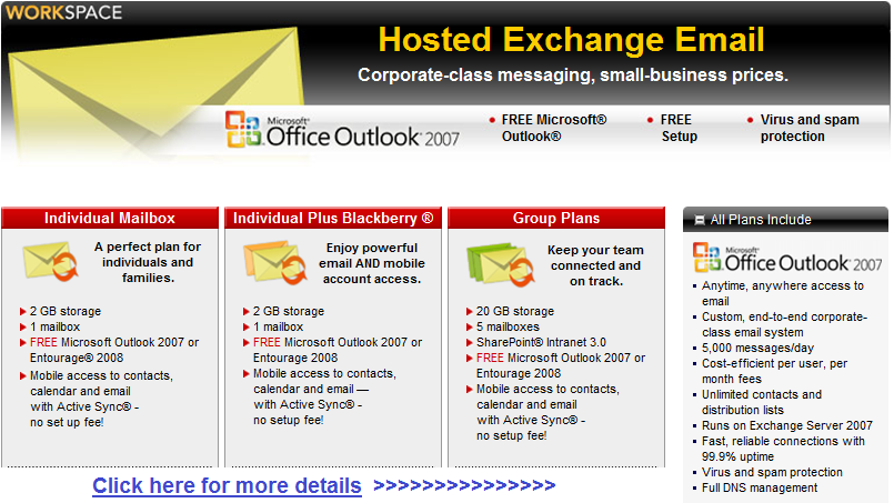 WebsiteSuppliers.com Hosted Exchange Email WebsiteSuppliers.com Hosted Exchange Email