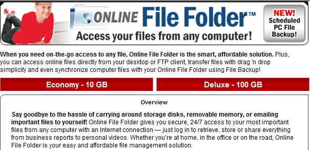 Say goodbye to the hassle of carrying around storage disks, removable memory, or emailing important files to yourself! Online File Folder gives you secure, 24/7 access to your most important files from any computer with an internet connection.