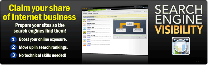 Search Engine Visibility Tools - claim your share of internet business!