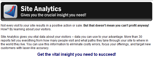 Site Analytics - the crucial insight you need.